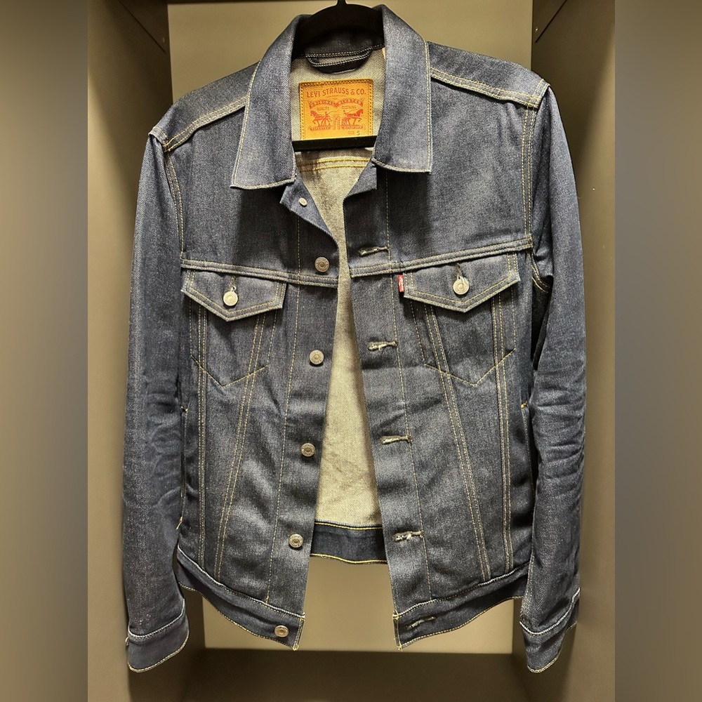 Levi’s Men’s Dark/Raw Denim Jacket, S
